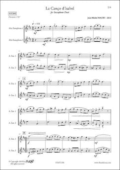 La Canço d'Isabel - J.M. MAURY - Duo de Saxophones | Jean-Michel Maury