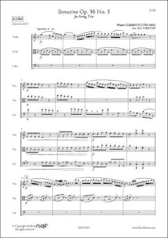 Sonatine Opus 36 No. 3 - M. CLEMENTI -  Trio à Cordes | Muzio CLEMENTI