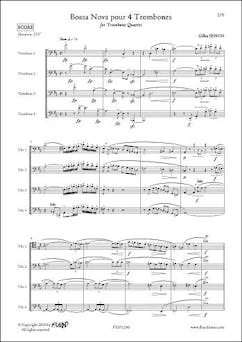 Bossa Nova pour 4 Trombones - G. SENON - Quatuor de Trombones | Gilles SENON