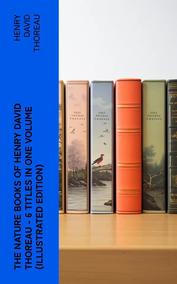 The Nature Books of Henry David Thoreau – 6 Titles in One Volume (Illustrated Edition) : Walden, A Week on the Concord and Merrimack Rivers, The Maine Woods, Cape Cod
