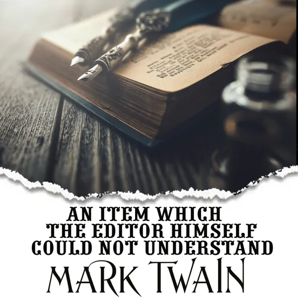 An Item Which the Editor Himself Could Not Understand