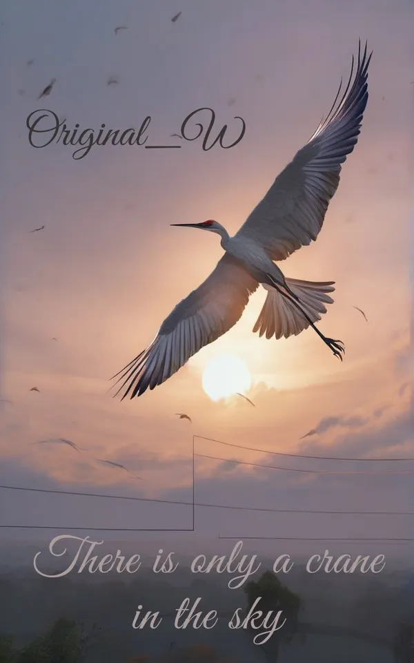 There is only a crane in the sky