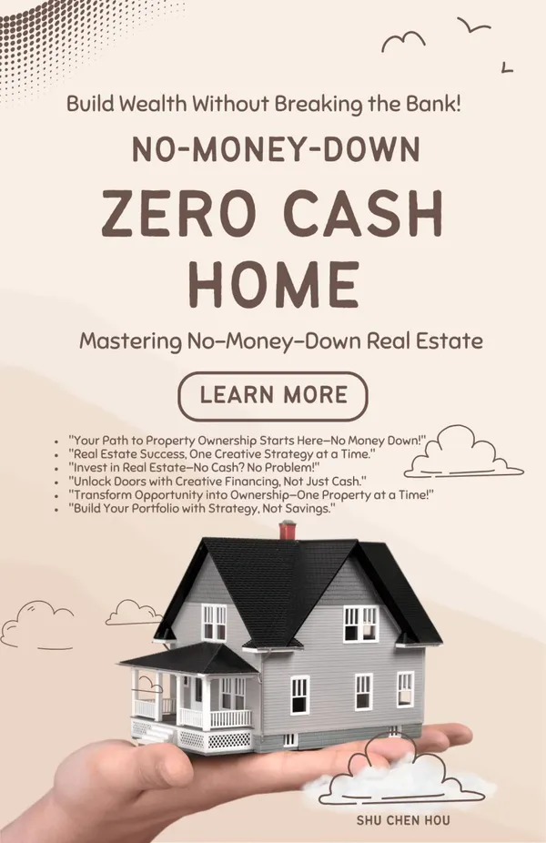 Zero Cash Home : Mastering No-Money- Down Real Estate