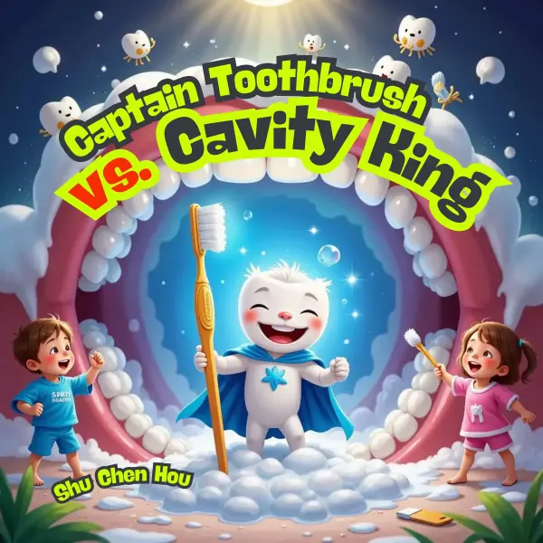Captain Toothbrush vs. Cavity King : A Sparkling Superhero Showdown Against Sugar Bugs!