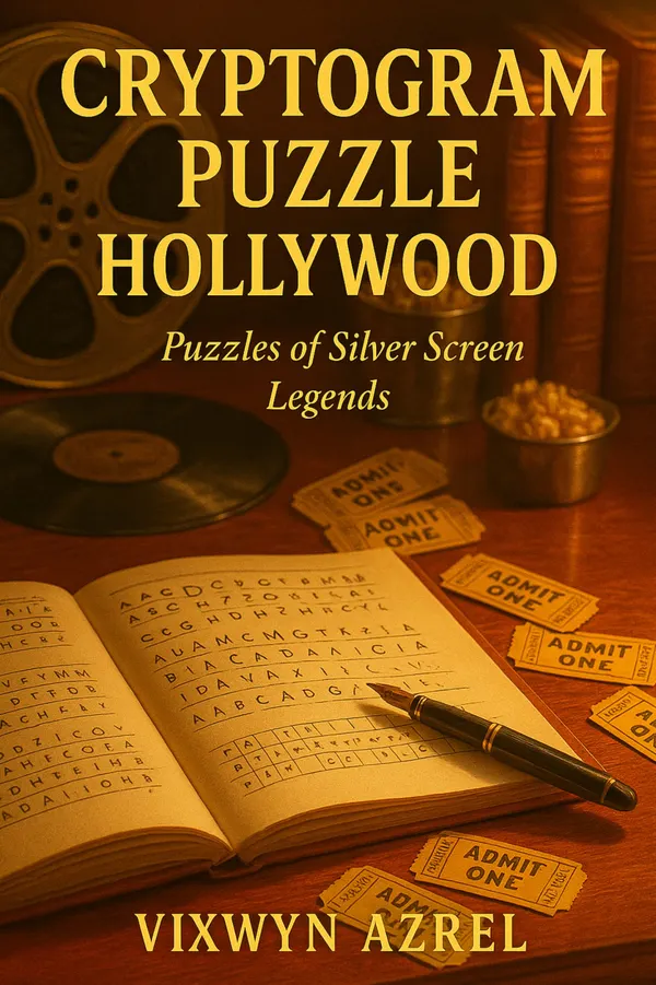 Cryptogram Puzzle Hollywood : Puzzles of Silver Screen Legends