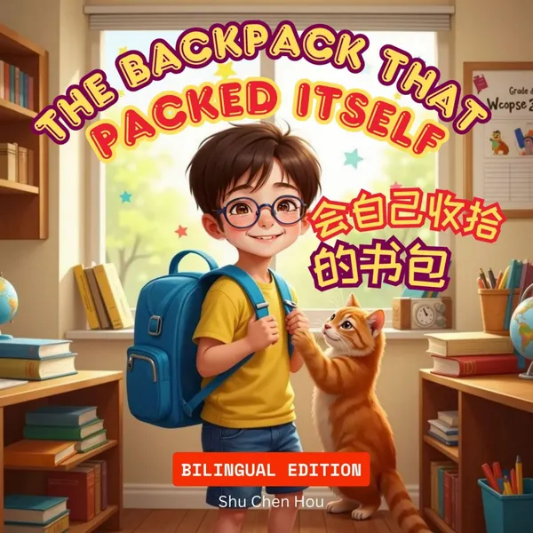 The Backpack That Packed Itself / 会自己收拾的书包 : A Magical Bilingual Story in English and Chinese About Responsibility, Kindness, and Daily Routines