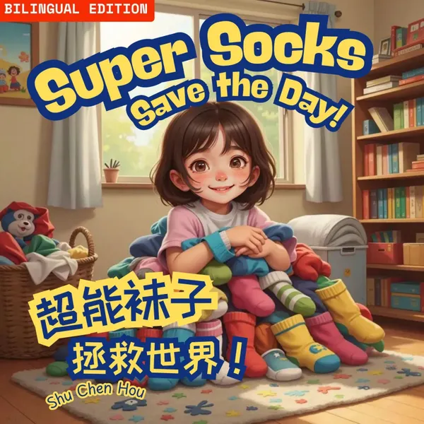 Super Socks Save the Day! / 超能袜子拯救世界！ : A Heartwarming Bilingual Story About Friendship, Courage, and Embracing What Makes You Unique