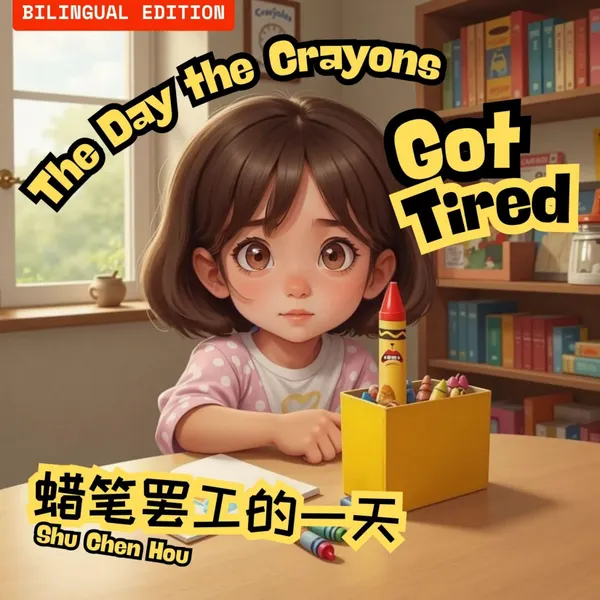 The Day the Crayons Got Tired / 蜡笔罢工的一天 : Spark Creativity & Teach Kindness: A Bilingual Adventure!