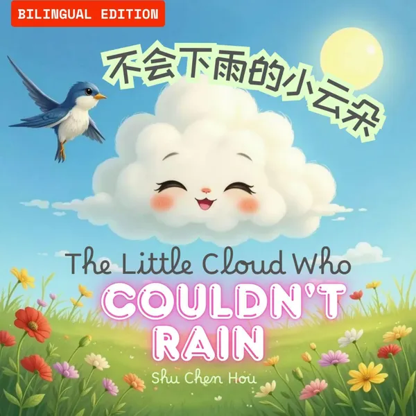 The Little Cloud Who Couldn't Rain / 不会下雨的小云朵 : Help Your Child Learn Patience, Perseverance & the Power of Practice! (English & Simplified Chinese Edition)
