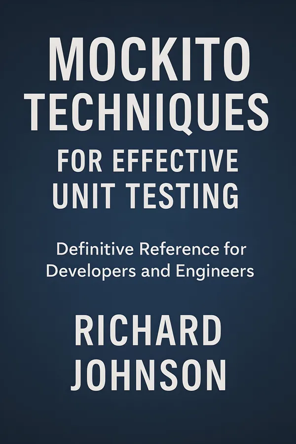 Mockito Techniques for Effective Unit Testing : Definitive Reference for Developers and Engineers