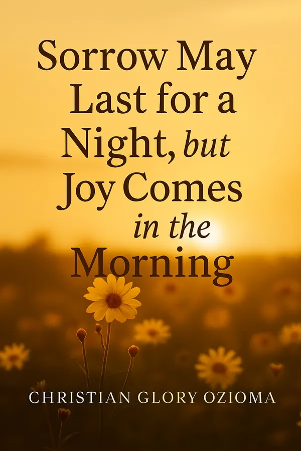 Sorry may last for a night but Joy comes in the morning : Faith and work builds