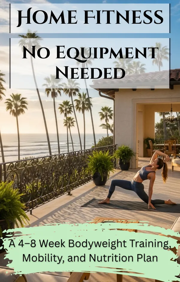Home Fitness No Equipment Needed : A 4–8 Week Bodyweight Training, Mobility, and Nutrition Plan