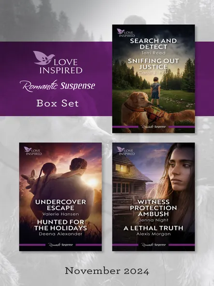 Love Inspired Suspense Box Set Nov 2024/Search And Detect/Sniffing Out Justice/Undercover Escape/Hunted For The Holidays/Witness Protection Am