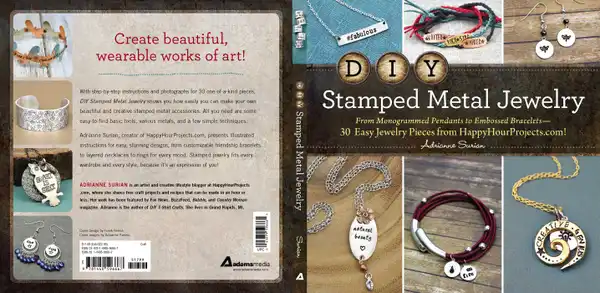 DIY Stamped Metal Jewelry : From Monogrammed Pendants to Embossed Bracelets--30 Easy Jewelry Pieces from HappyHourProjects.com!