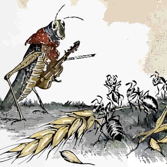The Grasshopper and the Ants - Aesop, Hugh Fraser