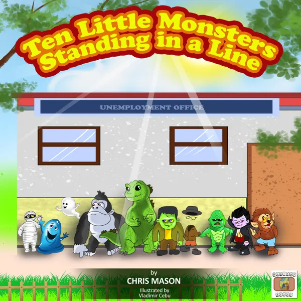 Ten Little Monsters Standing in a Line :