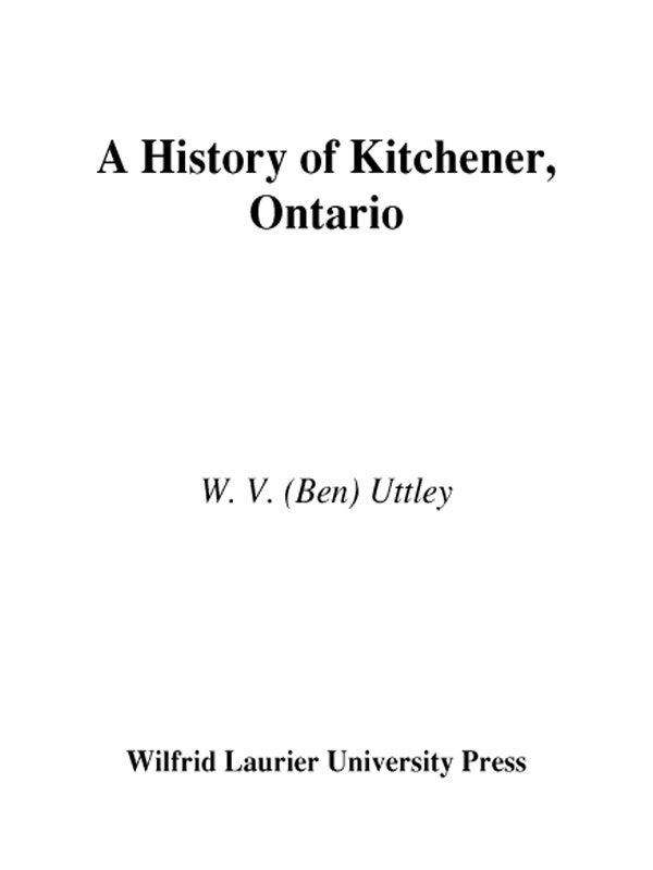 A History of Kitchener, Ontario