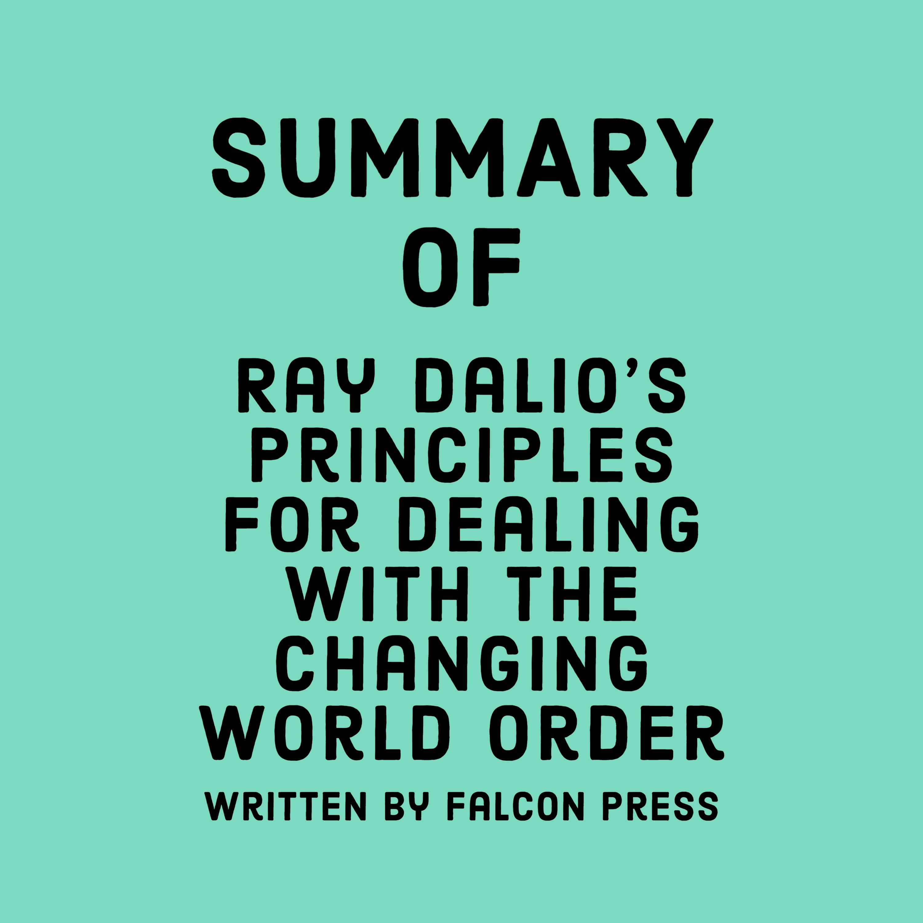 ray dalio principles for changing world order