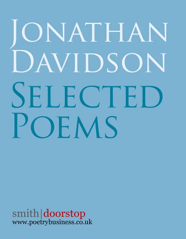 Jonathan Davidson: Selected Poems