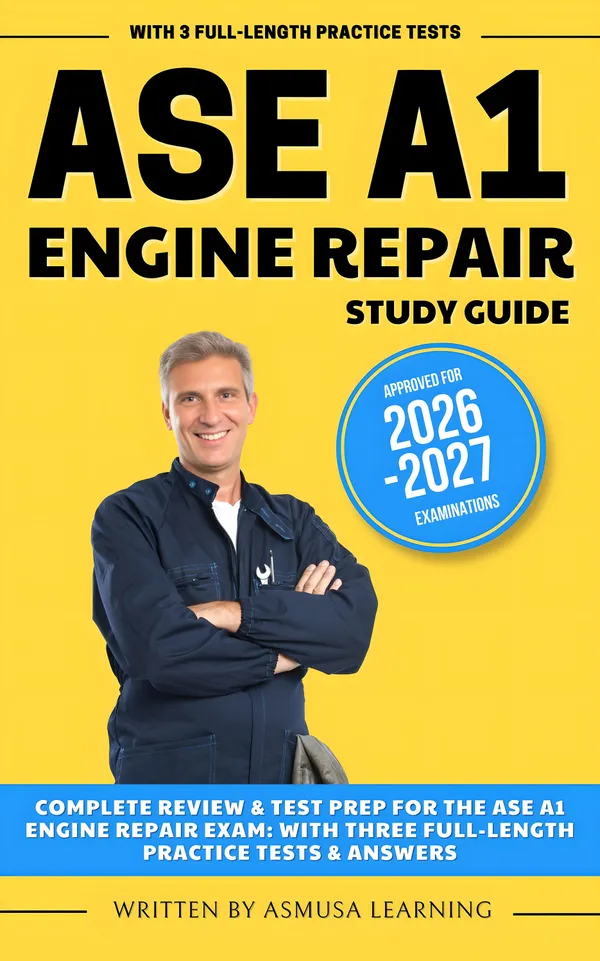 ASE A1 Engine Repair Study Guide : Complete Review & Test Prep For The ASE A1 Engine Repair Exam: With Three Full-Length Practice Tests & Answers