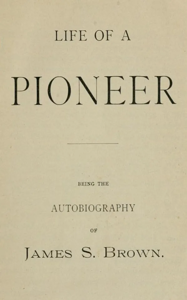 Life of a Pioneer : Autobiography