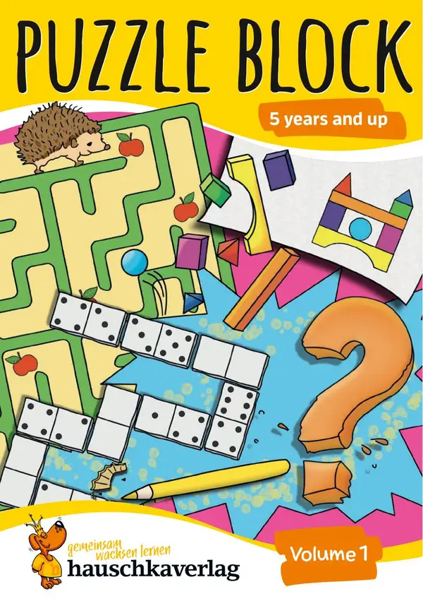Puzzle block 5 years and up, Volume 1 : Different and exciting excercises with solutions