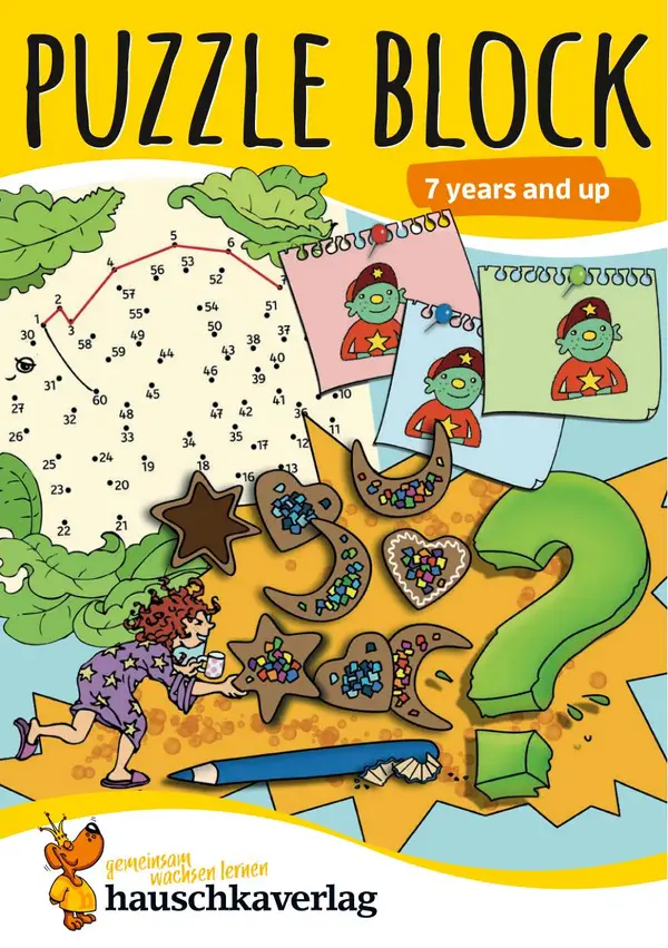 Puzzle block 7 years and up : Different and exciting excercises with solutions
