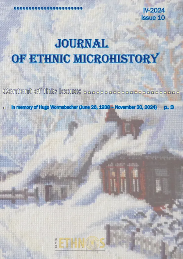 Journal of Ethnic Microhistory : Issue 10, IV-2024