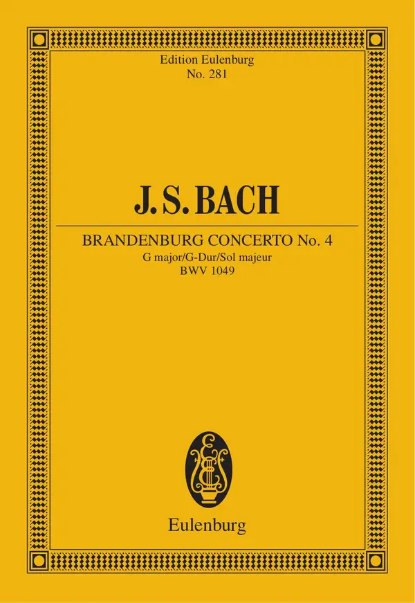 Brandenburg Concerto No. 4 G major : BWV 1049