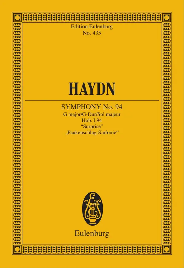 Symphony No. 94 G major, "Surprise" : Hob. I: 94