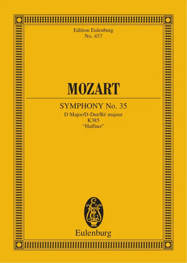 Symphony No. 35 D major : K. 385, "Haffner"