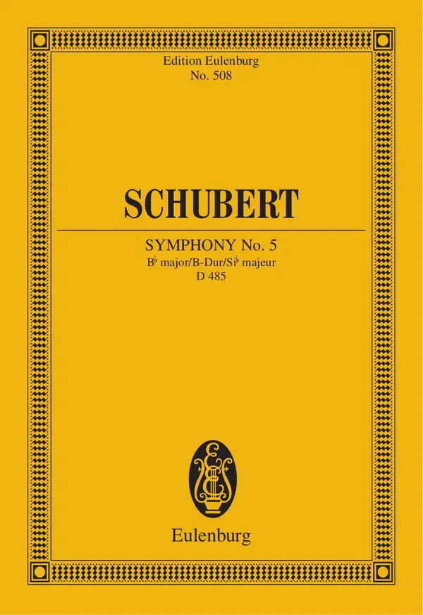 Symphony No. 5 Bb major : D 485