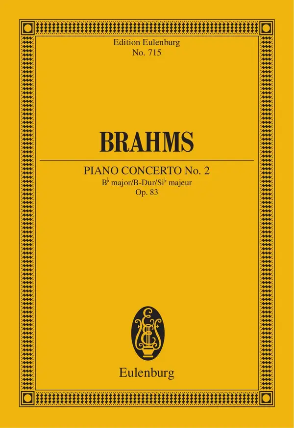 Piano Concerto No. 2 Bb major : Op. 83