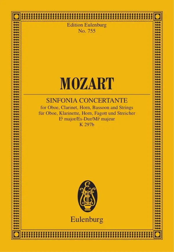 Sinfonia concertante Eb major : K. 297b