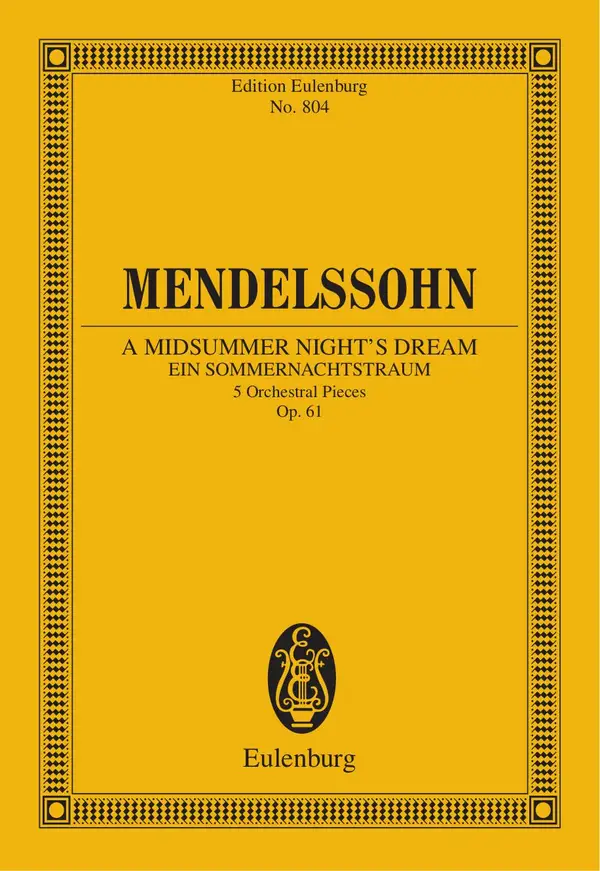 A Midsummer Night's Dream : 5 Orchestral Pieces, Op. 61