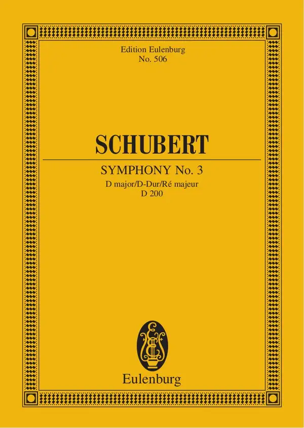 Symphony No. 3 D major : D 200