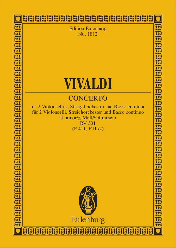 Concerto G minor : RV 531