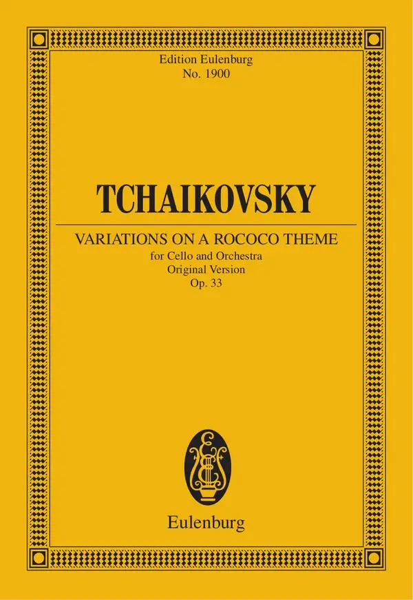 Variations on a Rococo Theme : Op. 33, Original Version
