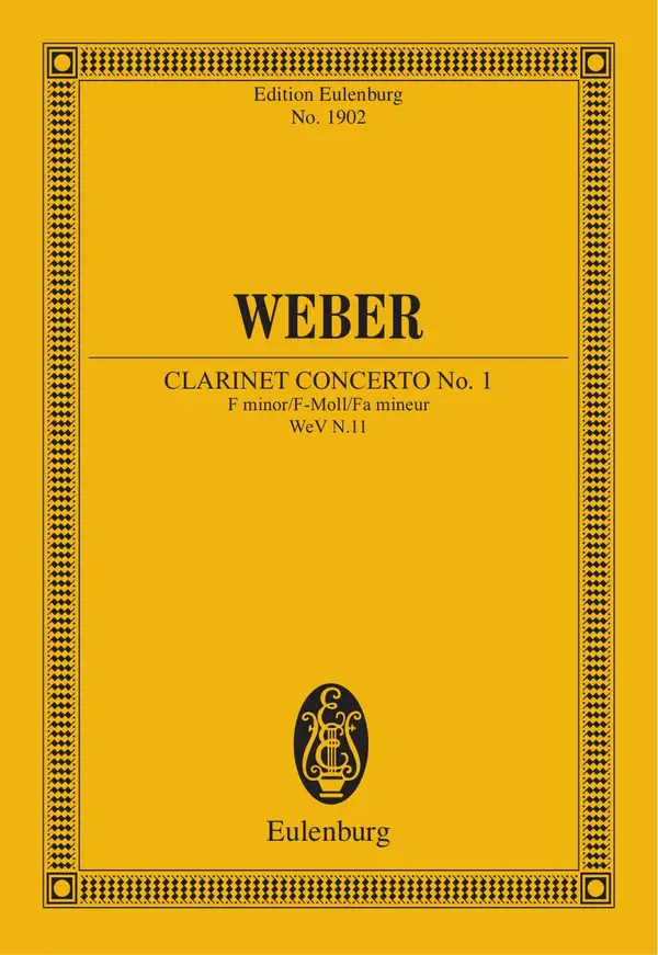 Clarinet Concerto No. 1 F minor : Op. 73