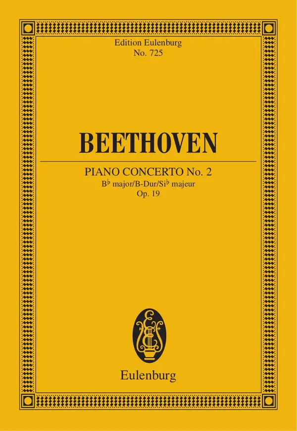 Piano Concerto No. 2 Bb major : Op. 19