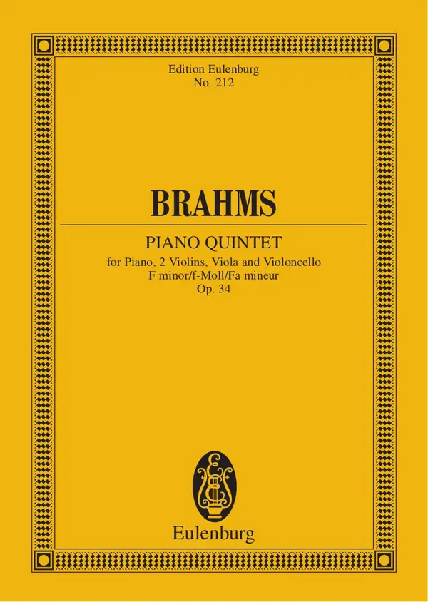Piano Quintet F minor : Op. 34