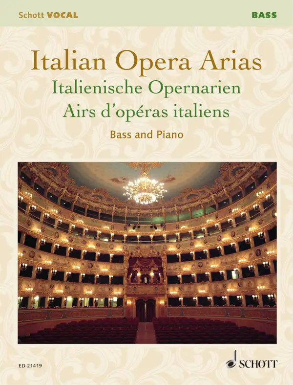 Italian Opera Arias : Bass and Piano