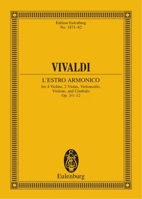 L'Estro Armonico : Concerti grossi, Op. 3/1-12