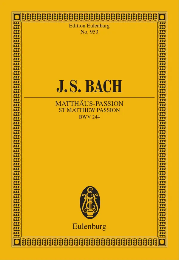 St Matthew Passion : BWV 244