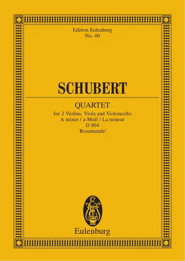 Quartet A minor : D 804, "Rosamunde"