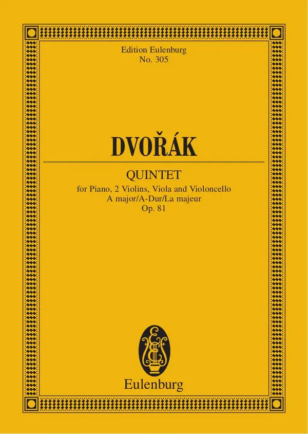 Quintet A major : Op. 81