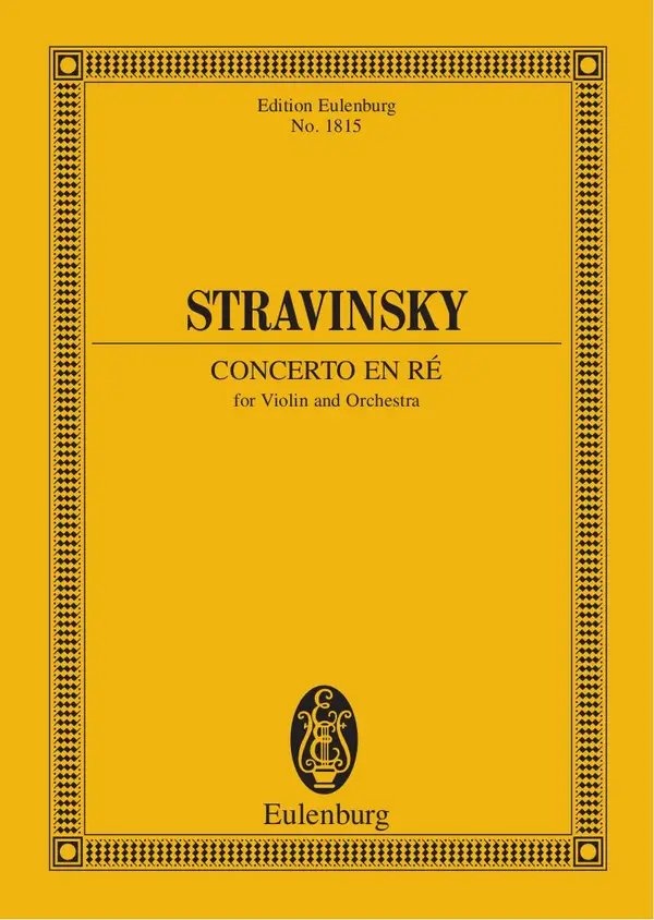Concerto en ré : for violin and orchestra