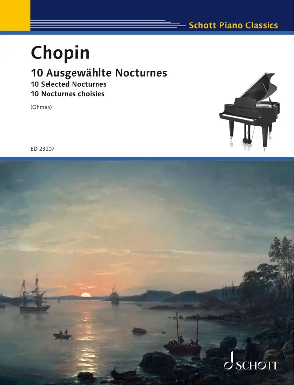 10 Selected Nocturnes : for Piano