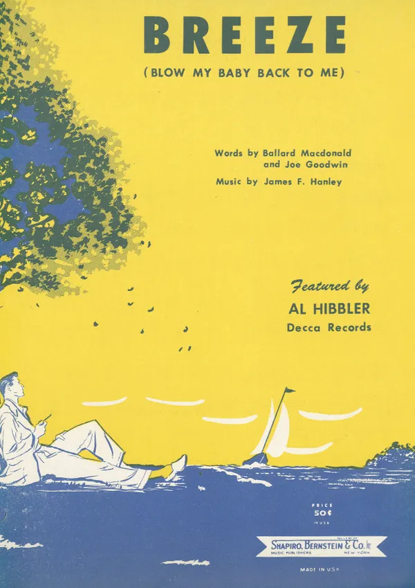Breeze (Blow my Baby back to me) : as performed by Jim Reeves, Single Songbook
