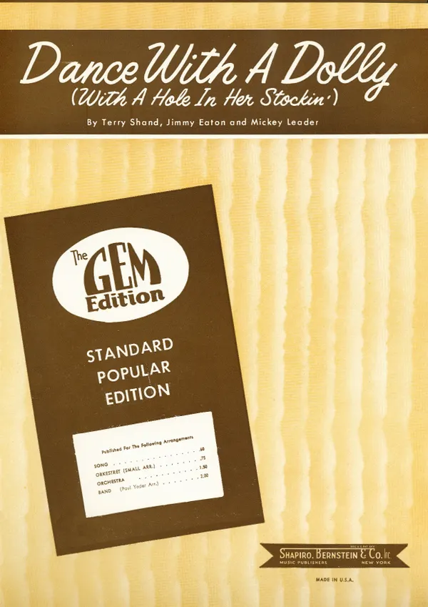 Dance With A Dolly (With A Hole In Her Stockin') : as performed by Bill Haley and many other artists, Single Songbook